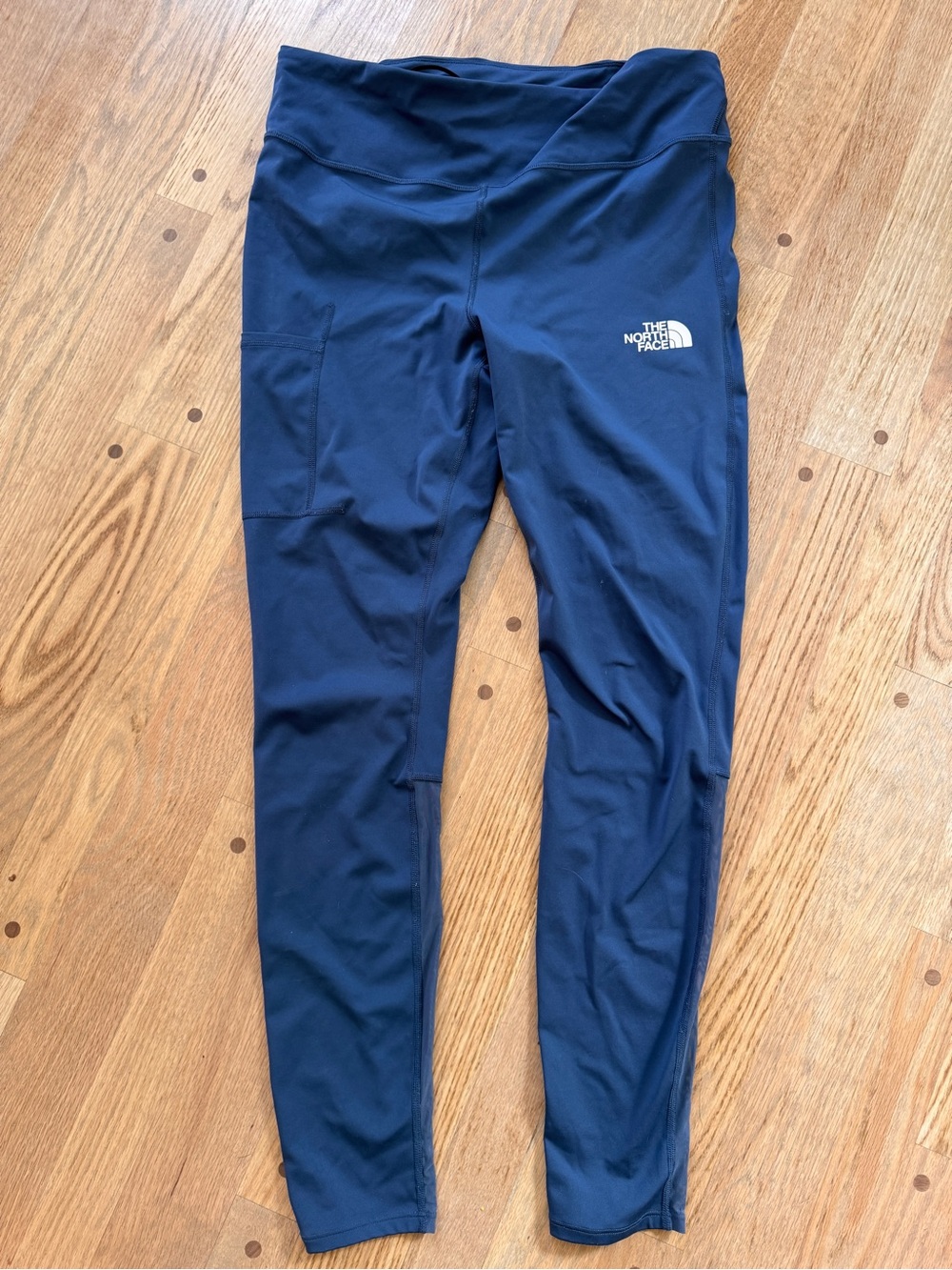 The North Face Navy Women’s Active Leggings with Side Pocket, Sz XL, GUC